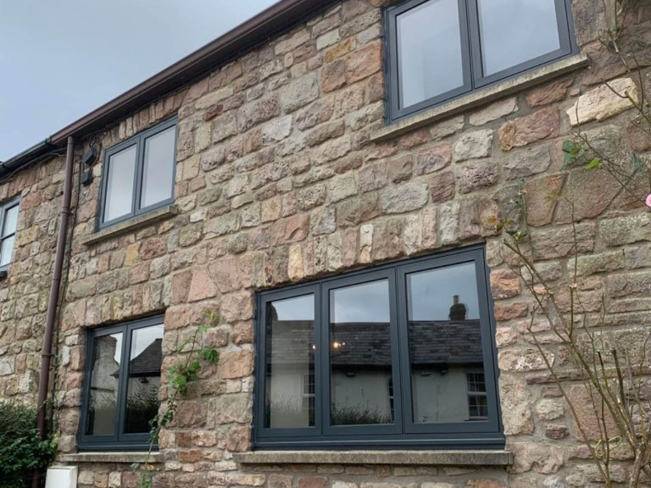 black aluminium windows
