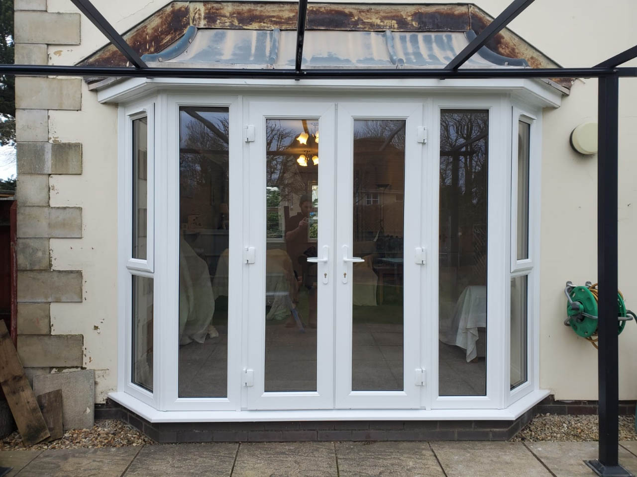 white french doors
