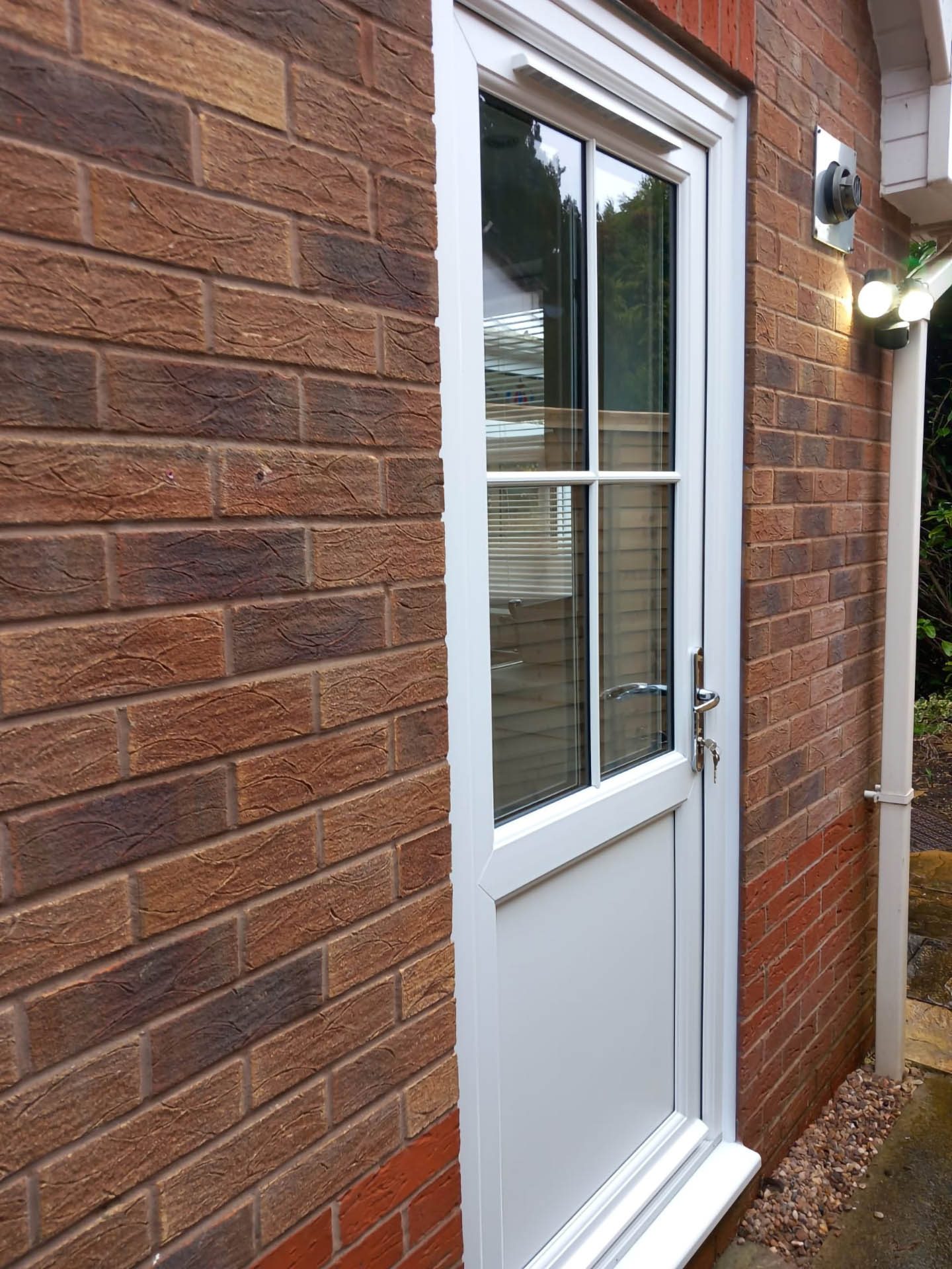 white upvc front door