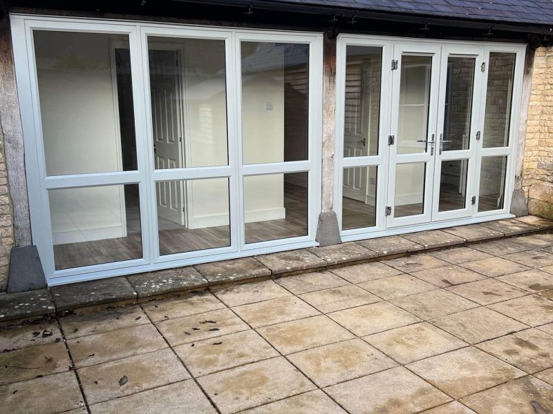 white upvc windows
