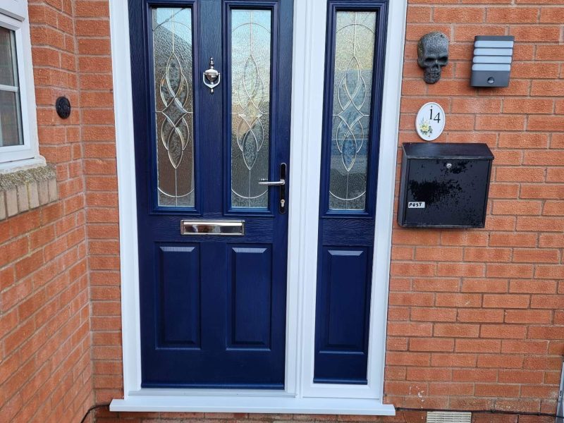 blue front door