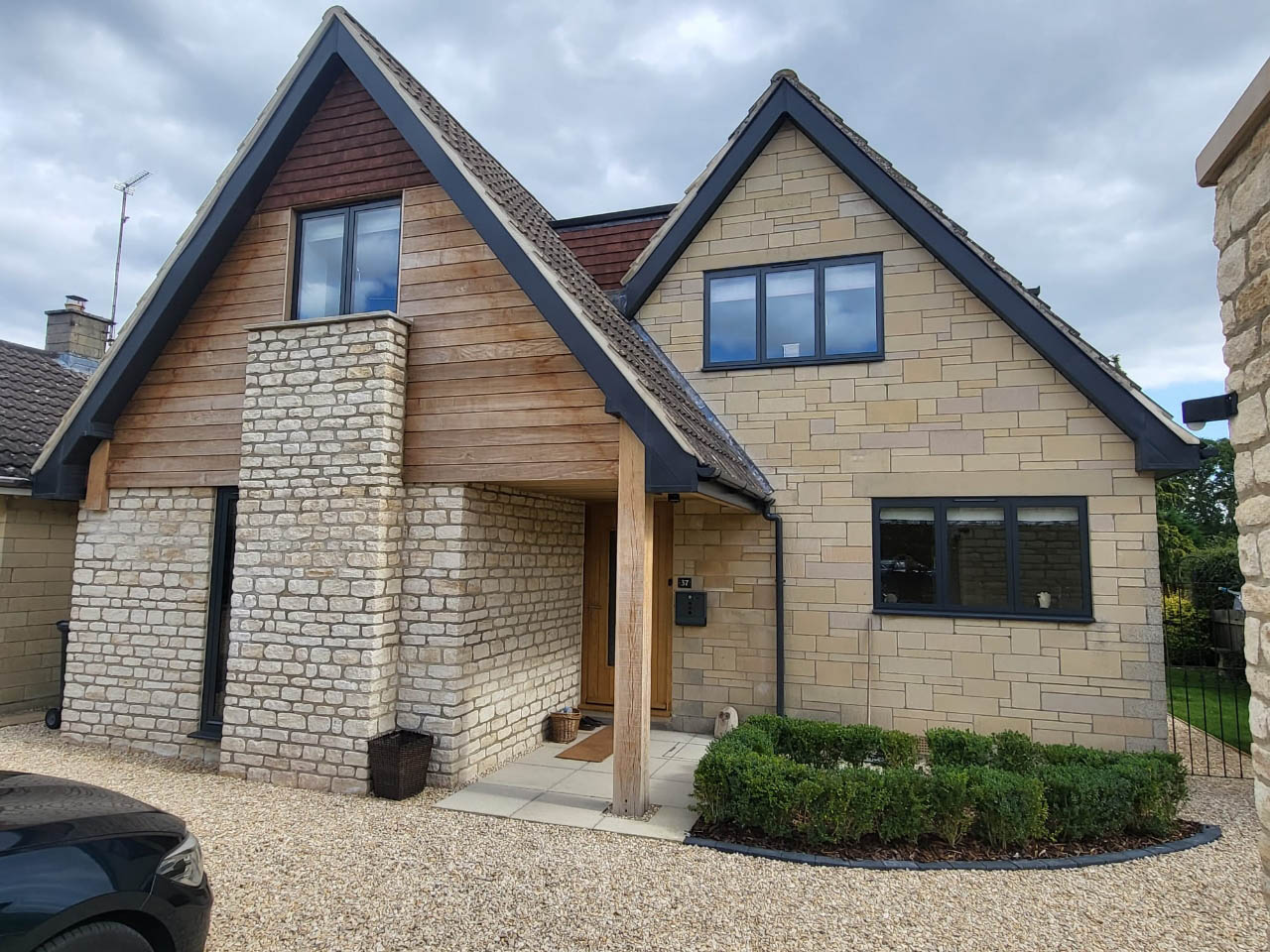 modern house with tilt and turn windows